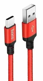 Кабель HOCO Type-C - USB 1м Красный