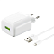 СЗУ Breaking 12 Вт + кабель USB-A - Lightning, белый