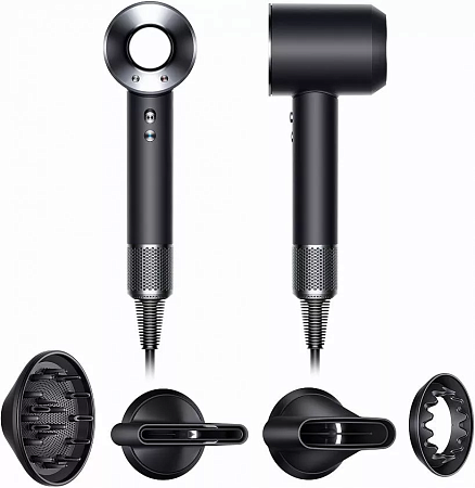 Фен Dyson Supersonic HD03, черный/серебристый