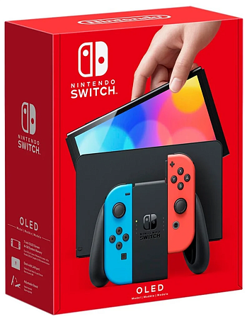 Игровая приставка Nintendo Switch OLED 64 ГБ Неоновая