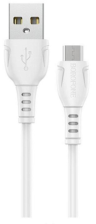 Кабель BOROFONE Micro USB - USB 2,4A Белый