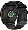 Умные часы Garmin Fenix 8 51 мм, Solar, титан с DLC, сапфир, силиконовый ремешок цвета чёрный/«серая галька»