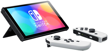 Игровая приставка Nintendo Switch OLED 64 ГБ Белый