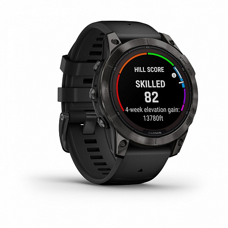 Умные часы Garmin Fenix 7 Pro Sapphire Solar 51мм Угольно-серый