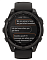 Умные часы Garmin Fenix 8 47 мм, Solar, титан с DLC, сапфир, силиконовый ремешок цвета чёрный/«серая галька»