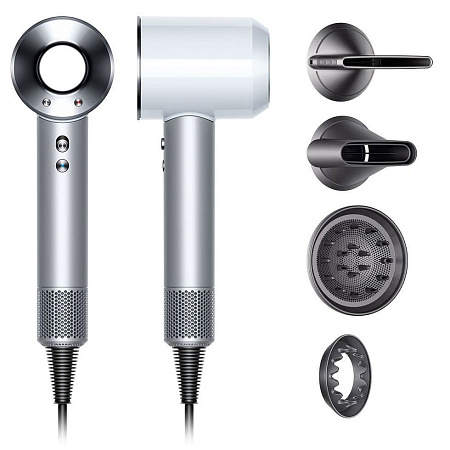 Фен Dyson Supersonic HD03, белый/серебристый