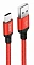 Кабель HOCO Type-C - USB 1м Красный