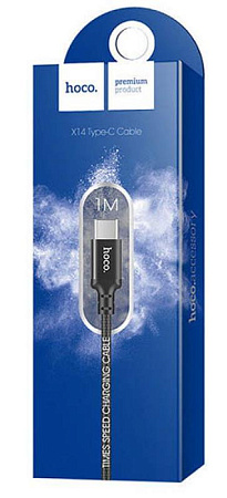 Кабель HOCO Type-C - USB 3A Черный