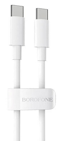 Кабель BOROFONE Type-C - Type-C 5A Белый 1м