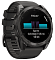 Умные часы Garmin fenix 8 47 мм, AMOLED, титан с DLC, сапфир, силиконовый ремешок цвета чёрный/«серая галька»