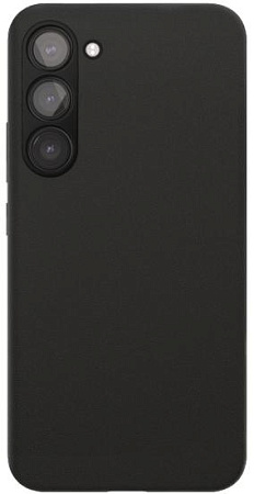 Чехол силиконовый чёрный для Samsung S24 Plus