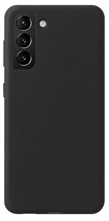 Чехол силиконовый чёрный для Samsung S21 Plus
