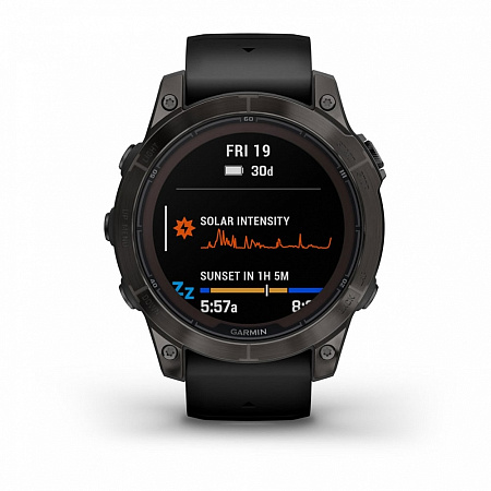 Умные часы Garmin Fenix 7 Pro Sapphire Solar 47мм Угольно-серый
