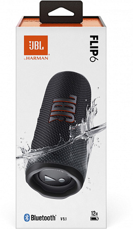 Портативная акустика JBL Flip 6 Черная