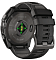 Умные часы Garmin fenix 8 51 мм, AMOLED, титан с DLC, сапфир, силиконовый ремешок цвета чёрный/«серая галька»